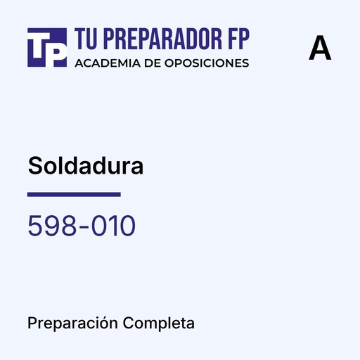 Preparación Completa - Soldadura (598-010) - A