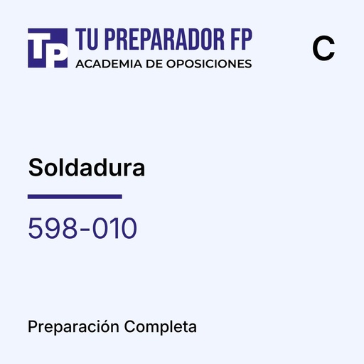 Preparación Completa - Soldadura (598-010) - C